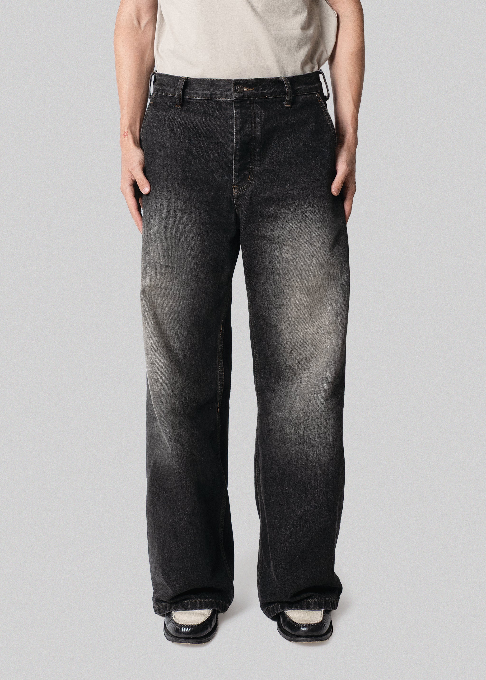 LOOSE FIT JEANS  “Black"