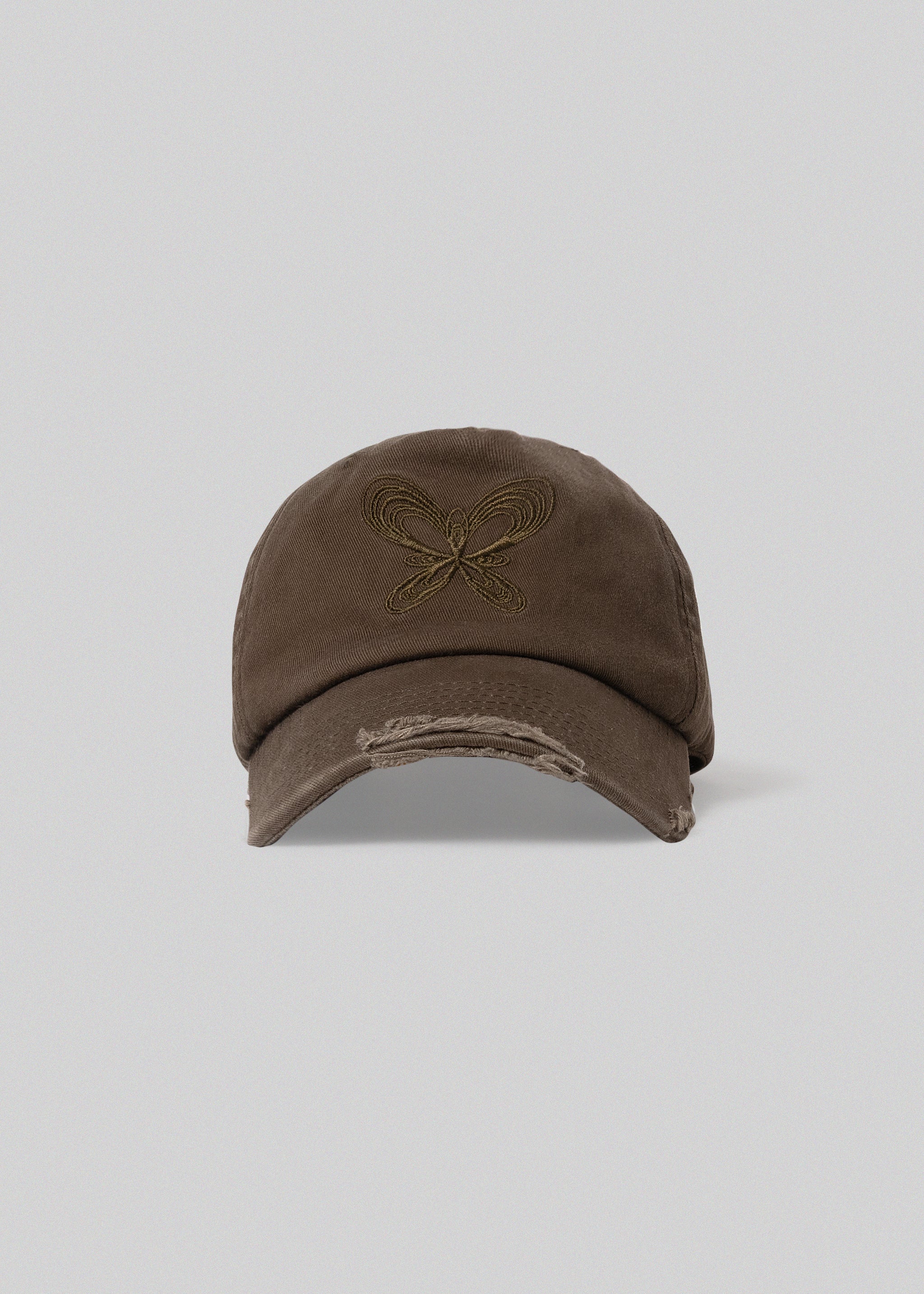 KHAKI LABYRINTH BUTTERFLY CAP モーガン蔵人 LABYRINTH BUTTERFLY CAP 